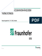 Wirk-Und Systemzusammenhänge Beim Thermoformen: Verpackungstechnik, 15.11.2022, Dresden