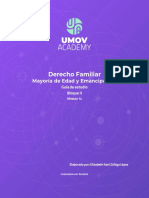 GUIA 2 LD27 Derecho Familiar Bloque II Mayoría de Edad y La Emancipación