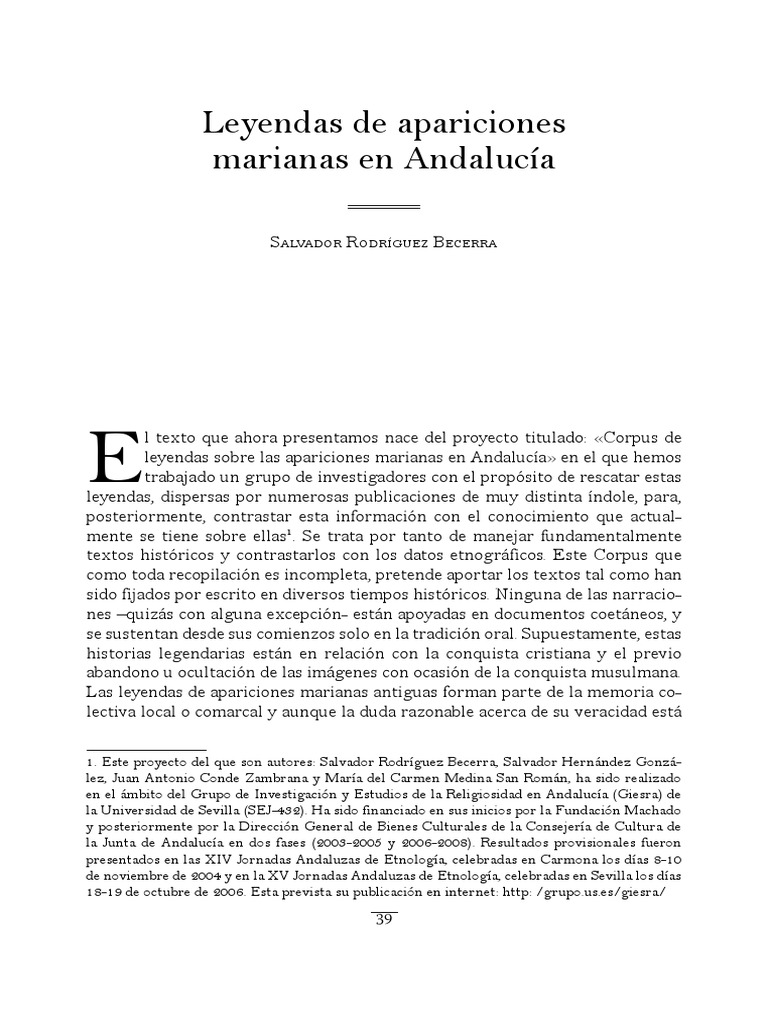 Leyendas de Apariciones Marianas en Anda PDF