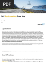 SAP Business One Road Map