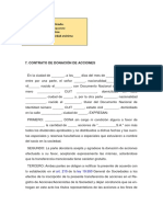 Derecho Notarial Aplicado.: 7. Contrato de Donación de Acciones