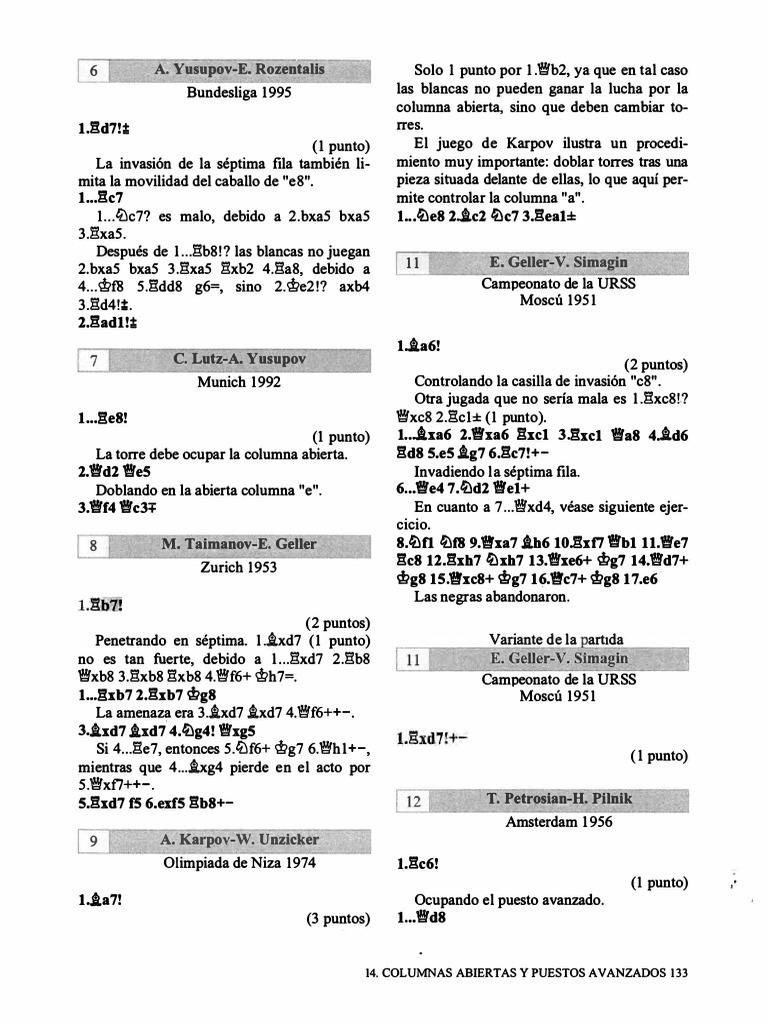 El Metodo Artur Yusupov - 7 - 5 | PDF | Teoría de juego | Teoría del ...