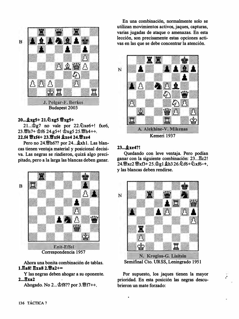El Metodo Artur Yusupov - 7 - 6 | PDF | Ajedrez | Juegos de estrategia ...