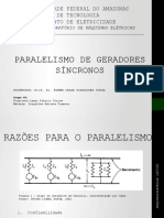 Paralelismo de Geradores Sincros