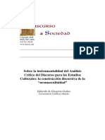 Analisis Del Discurso y Estudios Culturales