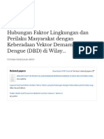 Hubungan Faktor Lingkungan Dan Perilaku Masyarakat Dengan Keberadaan Vektor Demam Berdarah Dengue (DBD) Di Wilay..