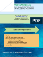 Bimbingan Teknis: Penyusunan Manajemen Persuratan Di Lingkup Universitas Hasanuddin