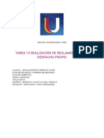 Tarea 15 Realización de Reglamento. Caso Despacho Propio: Centro Universitario Uteg