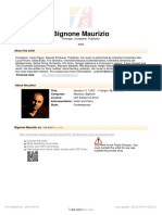 Maurizio Bignone Sonata N 1 Life I Tempo Black Out 46014