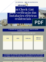 Mini Check-List para Verificação Das Instalações Elétricas Residenciais