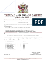 Trinidad Gazette Supplement Announcements