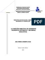 La función directiva en la reforma educativa de 2013