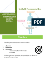 Unidad I: Farmacocinética: Farmacologia General FARM 171