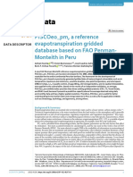 Piscoeo - PM, A Reference Evapotranspiration Gridded Database Based On Fao Penman-Monteith in Peru