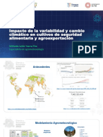 Impacto de La Variabilidad y Cambio Climático en Cultivos de Seguridad Alimentaria y Agroexportación