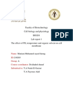 Lab Report 1 Cell Biology and Physiology