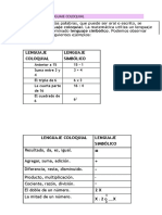 Ecuaciones y lenguajes matemáticos