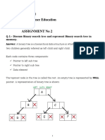 Q.1:-Discuss Binary Search Tree and Represent Binary Search Tree in Memory. Answer
