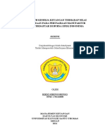 Pengaruh Kinerja Keuangan Terhadap Nilai Perusahaan Pada Perusahaan Manufaktur Yang Terdaftar Di Bursa Efek Indonesia