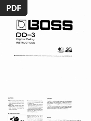 BOSS DM-3 箱・説明書付き（BOSS DM-3 / Delay 【心斎橋店