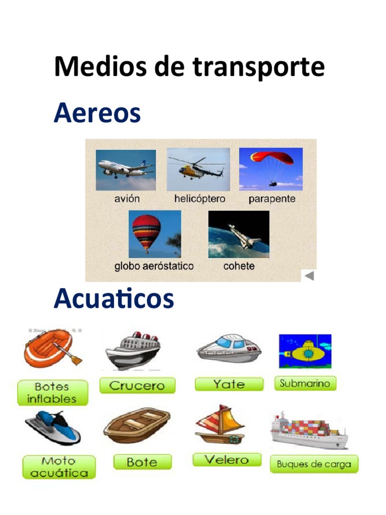Medios de Transporte | PDF