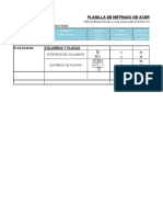 Planilla de Metrado de Acero de Refuerzo, Fy 4,200 Kg/Cm2 - Módulo 02