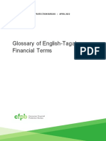 Glossary of English-Tagalog Financial Terms: Consumer Financial Protection Bureau - April 2022