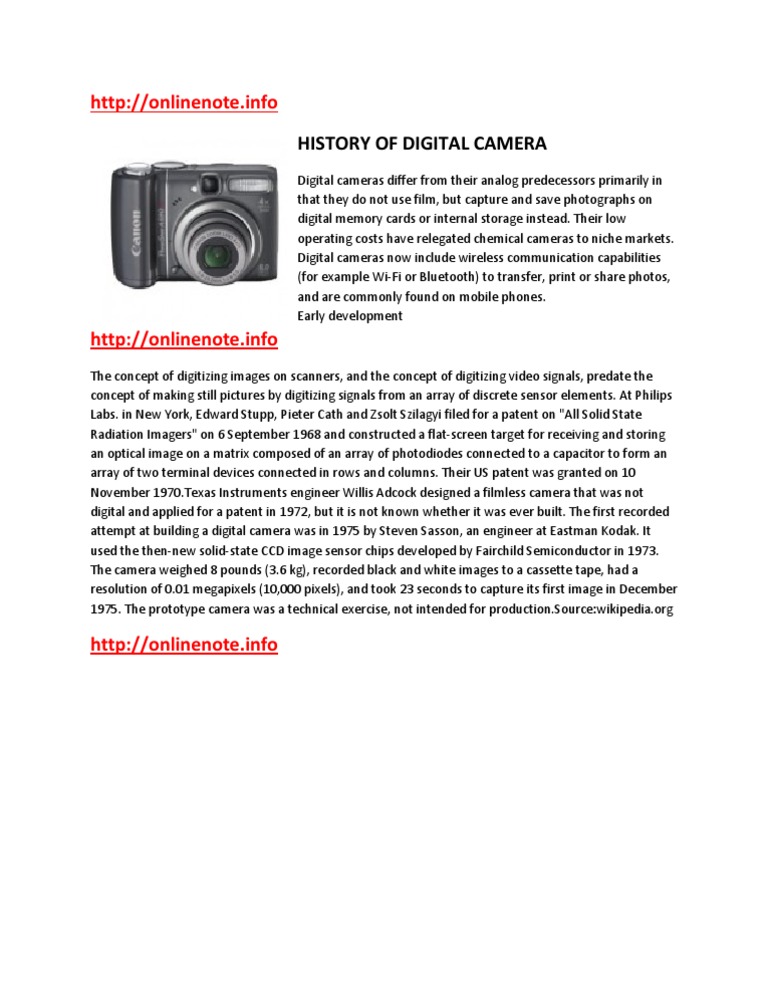 Camera | PDF | Technology & Engineering