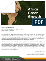 Africa Green Growth Forum Programme 28.09 2