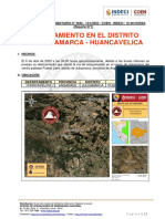 Deslizamiento en El Distrito de Julcamarca - Huancavelica