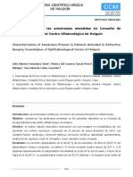 Caracterización de Las Ametropías Atendidas en Consulta de Cirugía Refractiva Del Centro Oftalmológico de Holguín