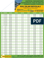 Jadwal Imsakiyah Hijau 2023