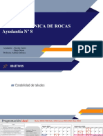 Min242-Mecánica de Rocas Ayudantía N ° 8: Ayudantes: - Nicolás Castro - Diego Neyra Profesora: Adeline Delonca