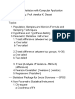 Inferential Statistics With Computer Application