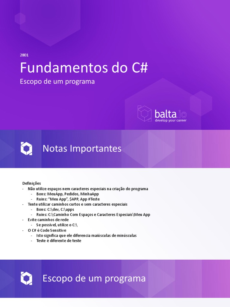2801 - Modulo 5 - Linguagem de Programacao | PDF | C Sharp (linguagem ...