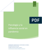 Psicología y La Influencia Social en Pandemia