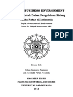 Governmental Environment Peran Pemerintah Dalam Pengelolaan Bidang Usaha Rotan Di Indonesia