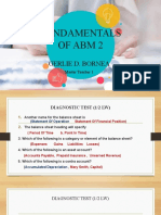 Fundamentals Ofabm2: Gerlie D. Bornea