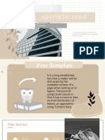 Aesthetic Beige: Free Template