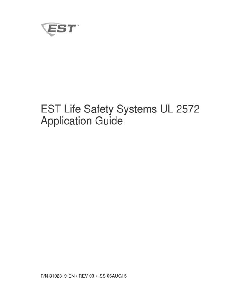 3102319En EST Life Safety Systems UL 2572 Application Guide PDF