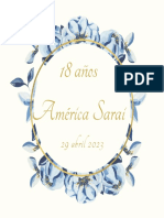 18 Años América Sarai: 29 Abril 2023