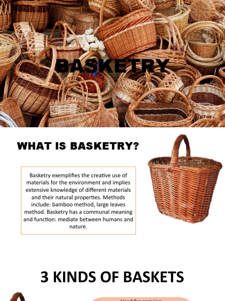 Basketry PDF Basket Weaving Crafts