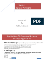 Subject Computer Network: Prepared by Prof.A.H.Rokade