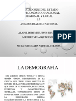 Indicadores Del Estado Socioeconómico Nacional, Regional Y Local 2.1