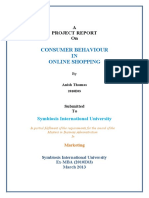 Consumer Behaviour IN Online Shopping: A Project Report On