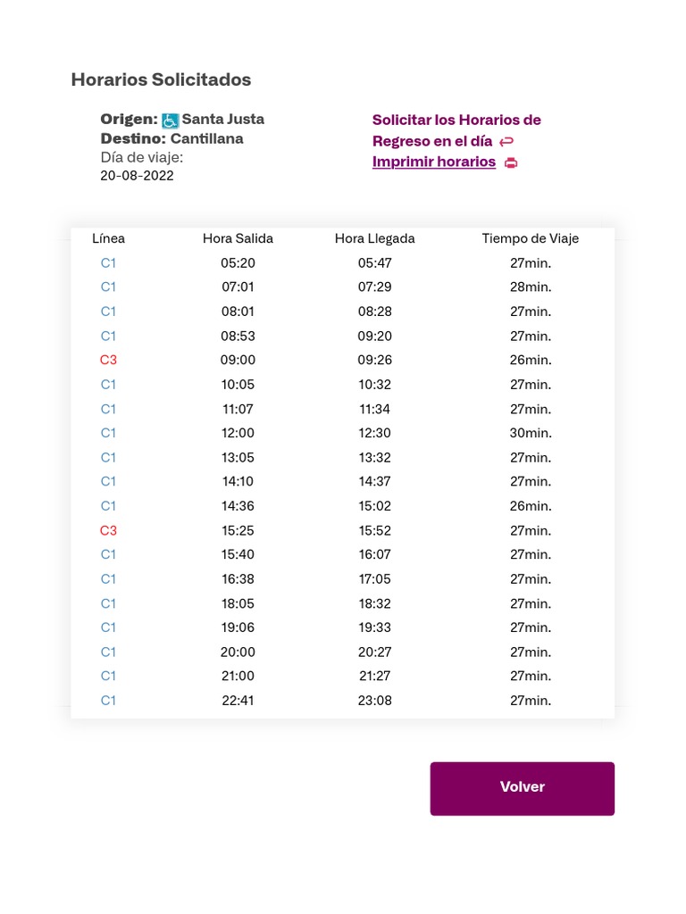 Horarios de Trenes de Cercanías (Sevilla) Renfe | PDF
