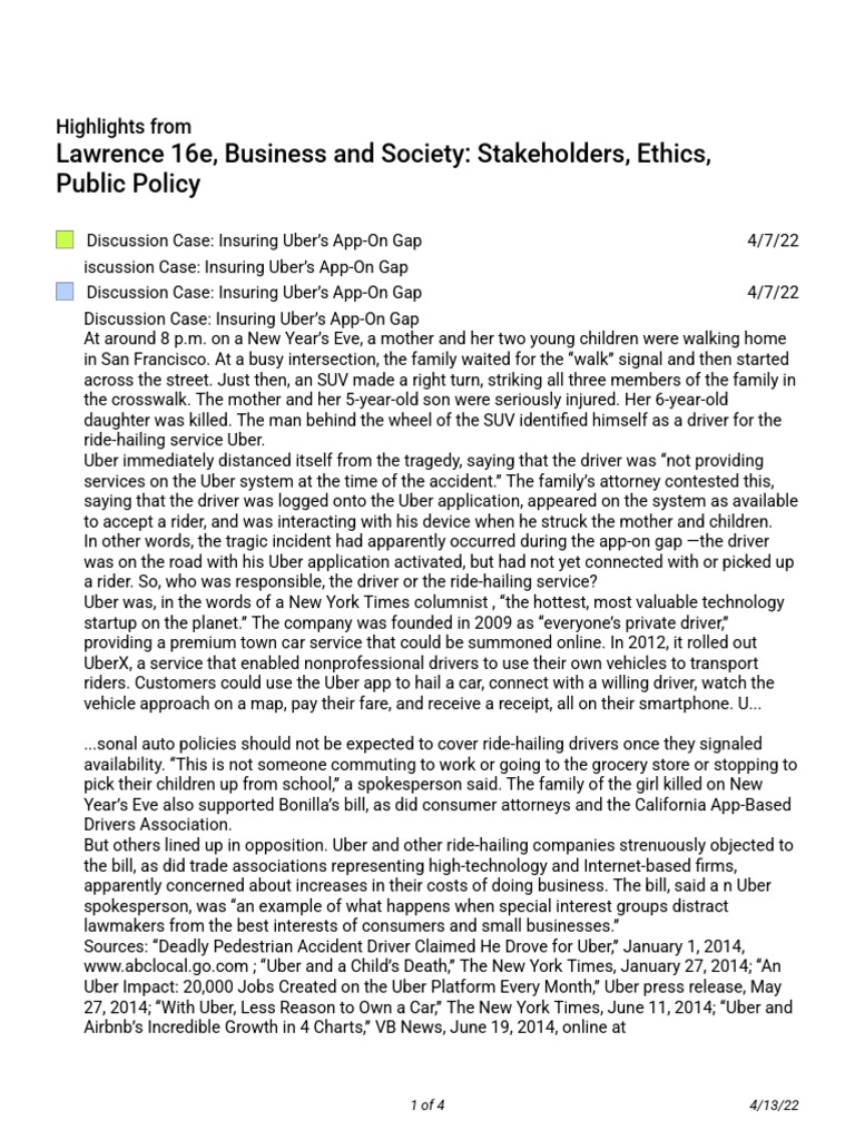 Lawrence 16e, Business and Society - Stakeholders, Ethics, Public ...