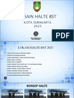 Desain Halte BST: Kota Surakarta 2023