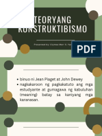 Yangkiling - Teoryang Konstruktibismo - EDUC 126