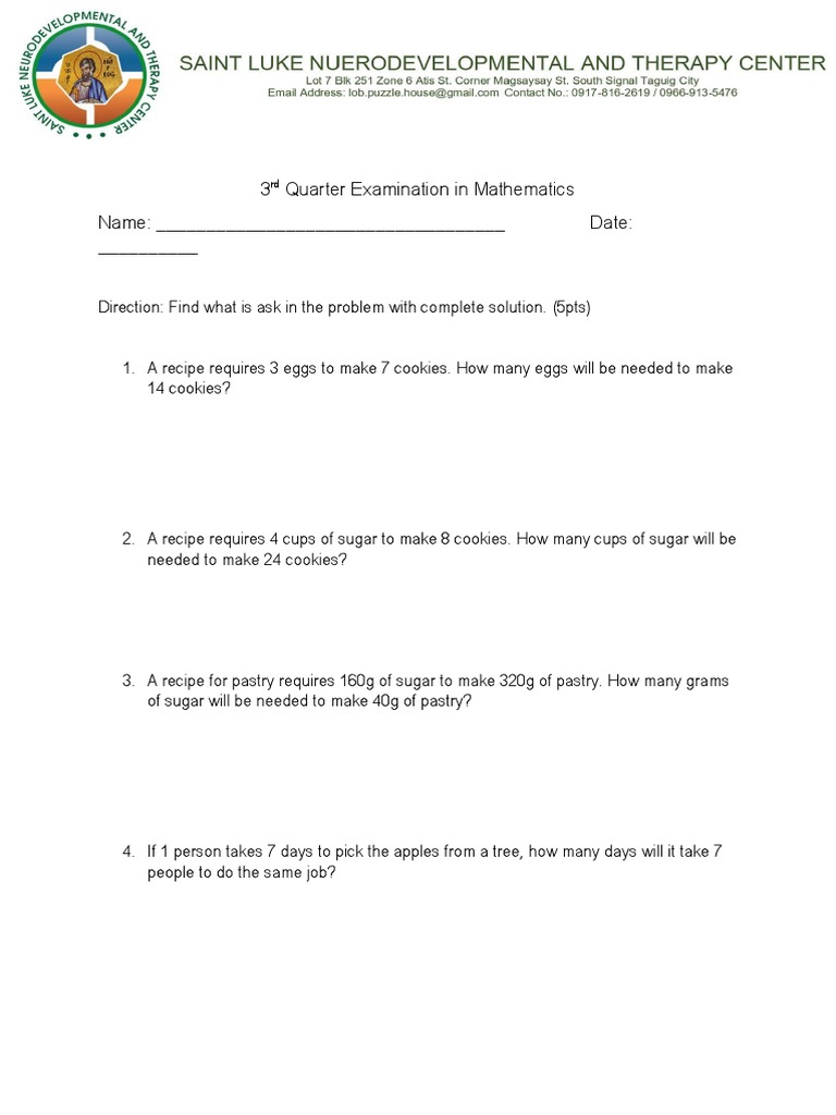 3rd Quarter Math, English, Filipino Exams | PDF | Language Arts ...
